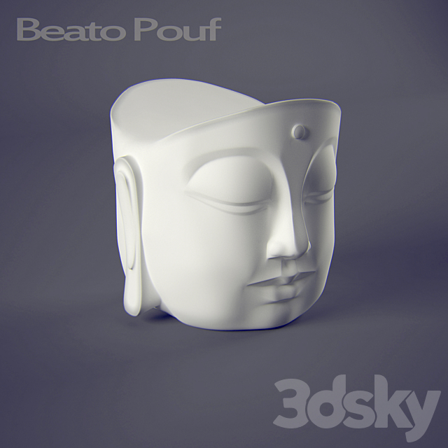 Beato Pouf 3DS Max Model - thumbnail 1