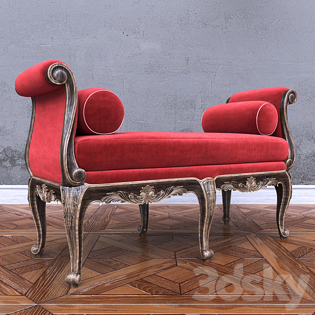 Beauvais Bench 3ds Max - thumbnail 3