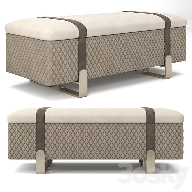 Bench by capital collection 3ds Max - thumbnail 1