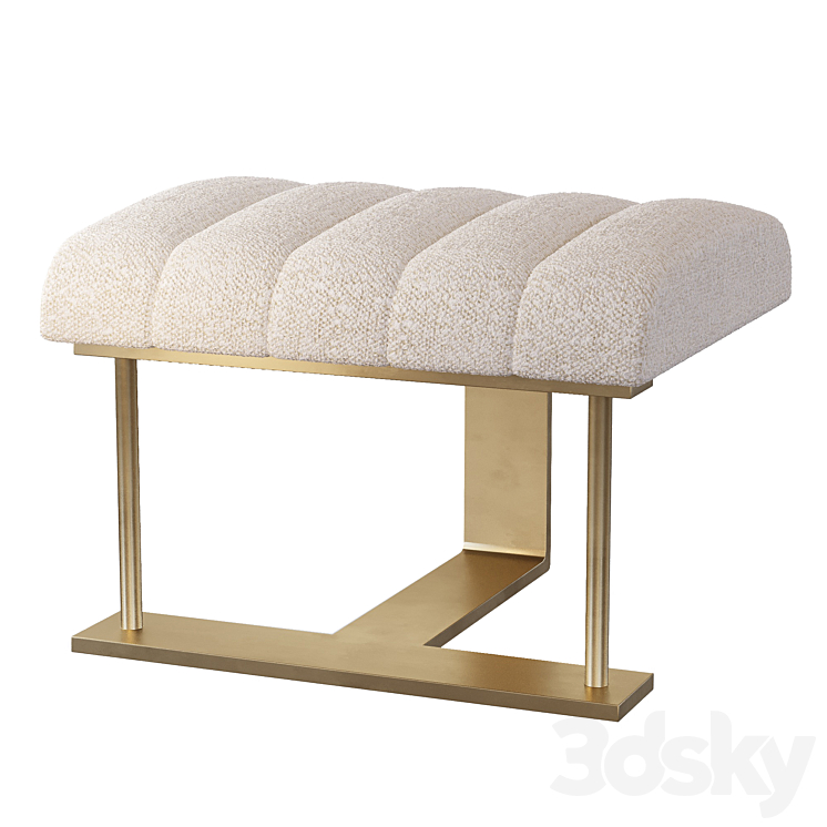 Bench Eichholtz MCGUIRE 3DS Max Model - thumbnail 1