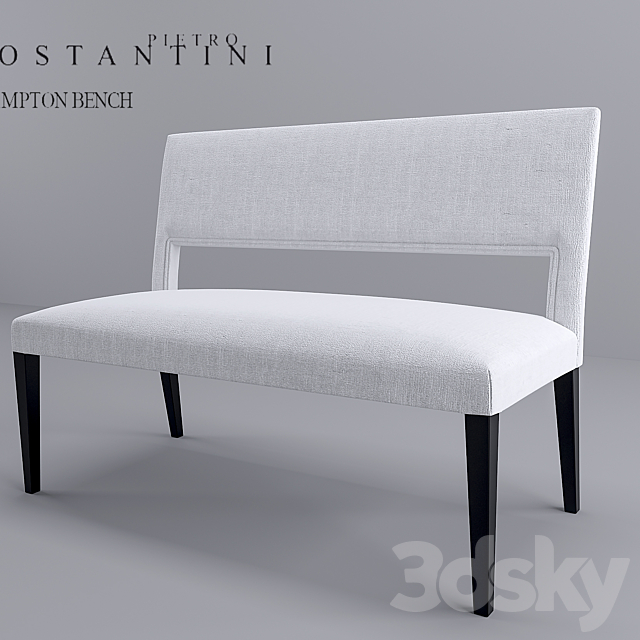 Bench HAMPTON BENCH 3ds Max - thumbnail 1