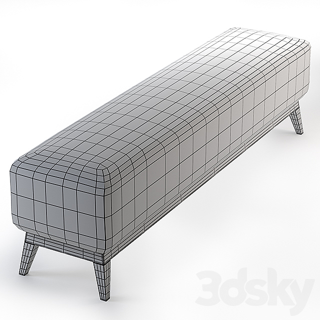 Bench Lincoln 3DSMax File - thumbnail 2