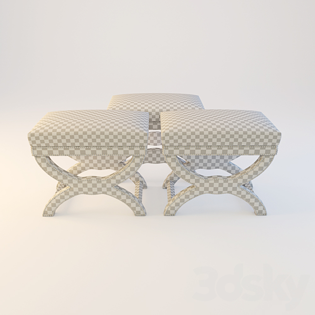 Bench Louise Roy Bosh 3DSMax File - thumbnail 3