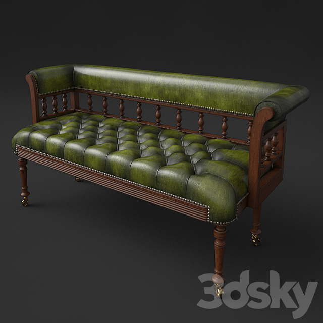 Bench “Love” by Howard & Fleming 3DSMax File - thumbnail 1