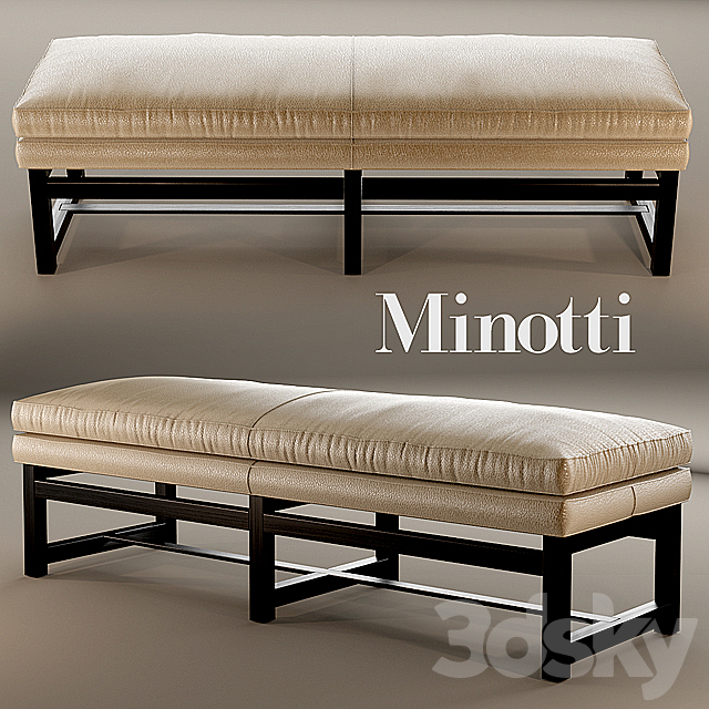 Bench minotti flynt bench 3DSMax File - thumbnail 1