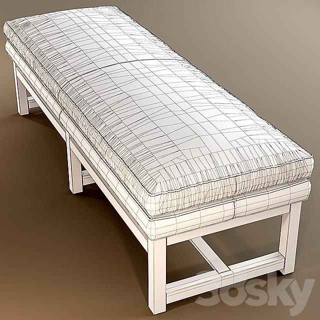 Bench minotti flynt bench 3DSMax File - thumbnail 2