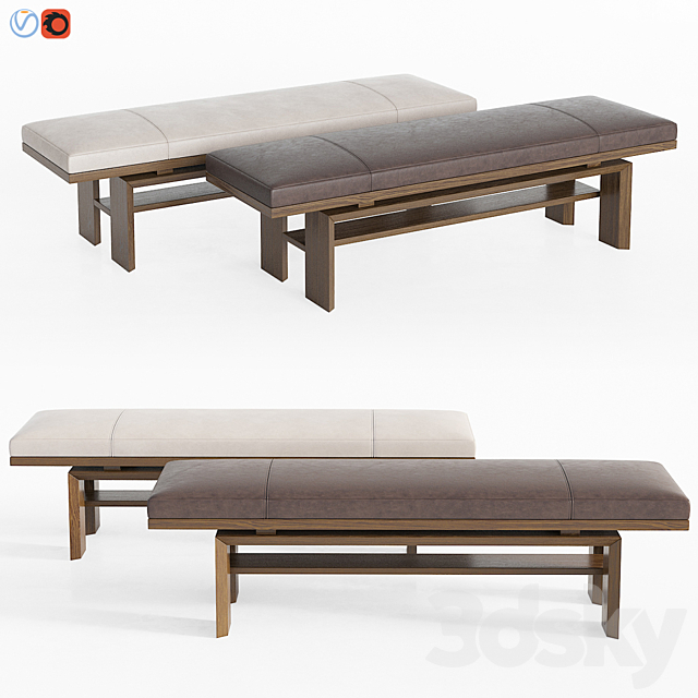 Bench Press Barbara Barry Bakerfurniture 3DSMax File - thumbnail 1