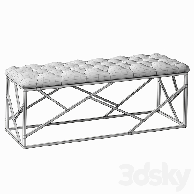 Bench Serene Furnishing Gold Top Loft Concept 3ds Max - thumbnail 2