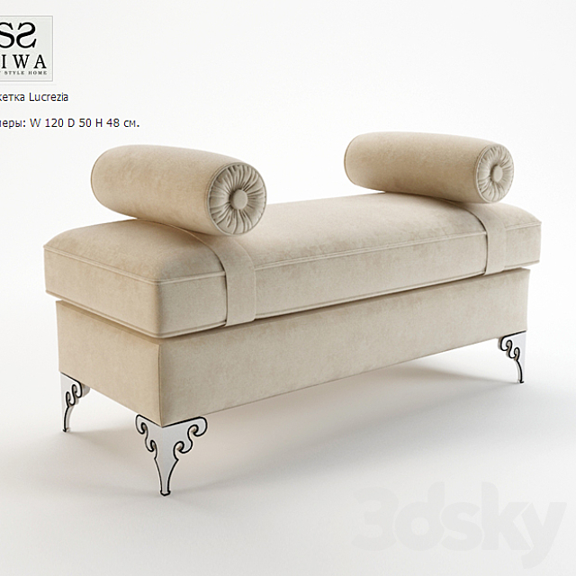 Bench Siwa 3DSMax File - thumbnail 1