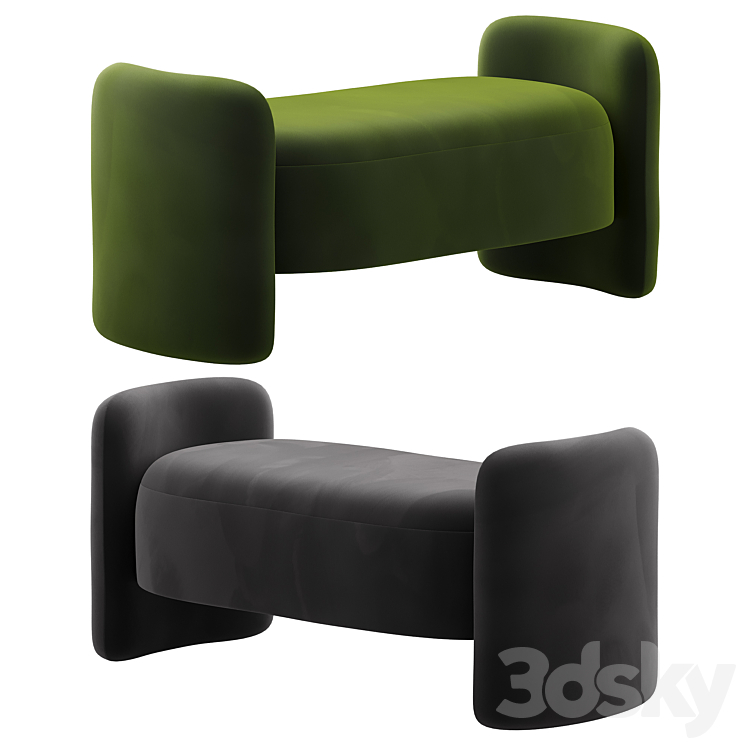 Bench Teano 3DS Max Model - thumbnail 2