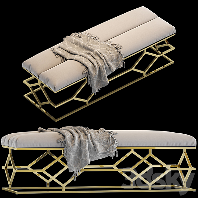 Bench trellis 3DSMax File - thumbnail 1