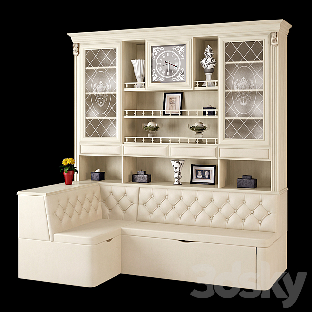 Benefit of furniture B7-1-1LU buffet 3DSMax File - thumbnail 1