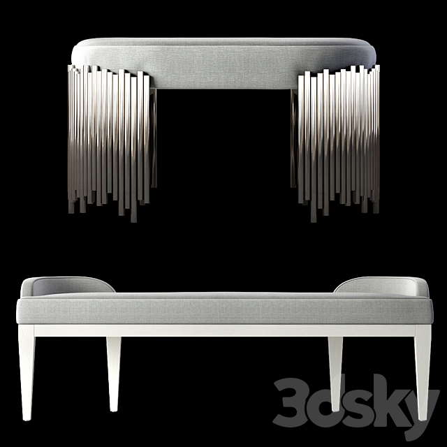 Bernhardt Calista Bench 3DSMax File - thumbnail 1