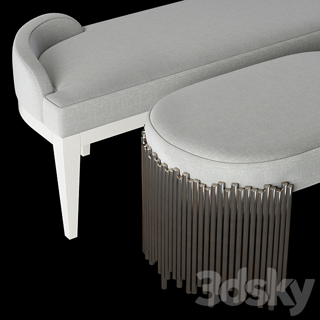 Bernhardt Calista Bench 3DSMax File - thumbnail 2