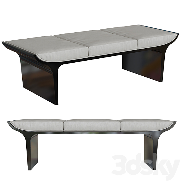 Bernhardt Design Laurel bench 3DSMax File - thumbnail 1