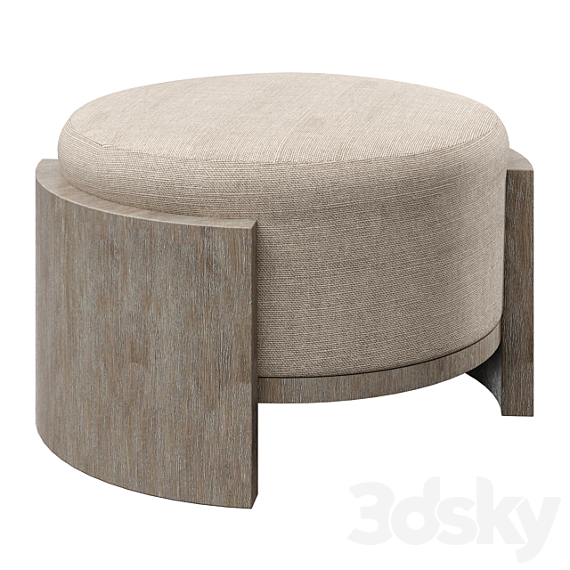 Bernhardt Foundations Cocktail Ottoman 3DS Max Model - thumbnail 2