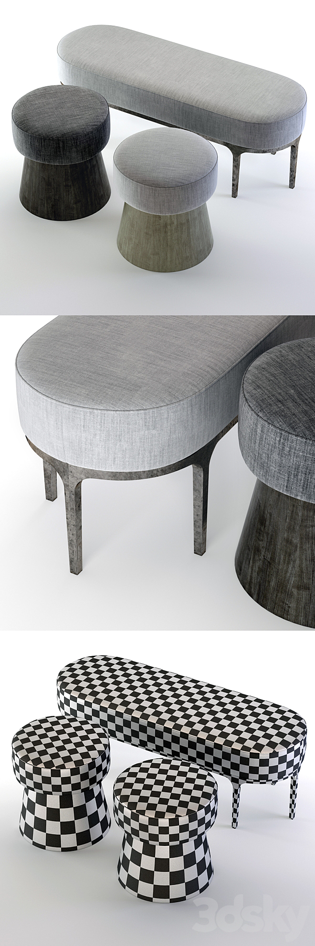 Bernhardt Linea Benches 3DSMax File - thumbnail 2