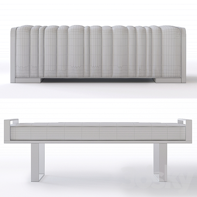 Bernhardt Profile Bench 3ds Max - thumbnail 3