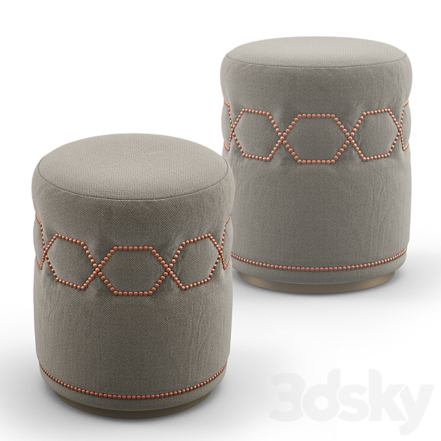 Bespoke Ottoman BB-STL-S-ROU-0009 3ds Max - thumbnail 1