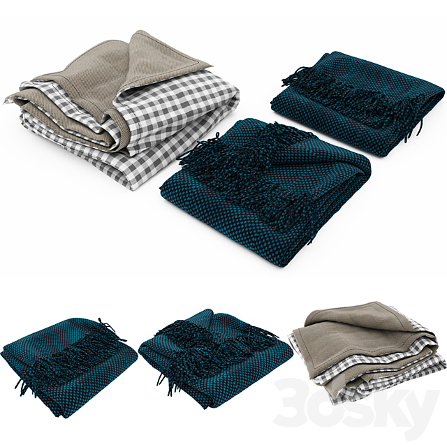 Blanket collection 04 3ds Max - thumbnail 1