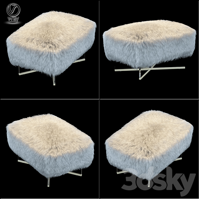 Bleeker ottoman 3DSMax File - thumbnail 1