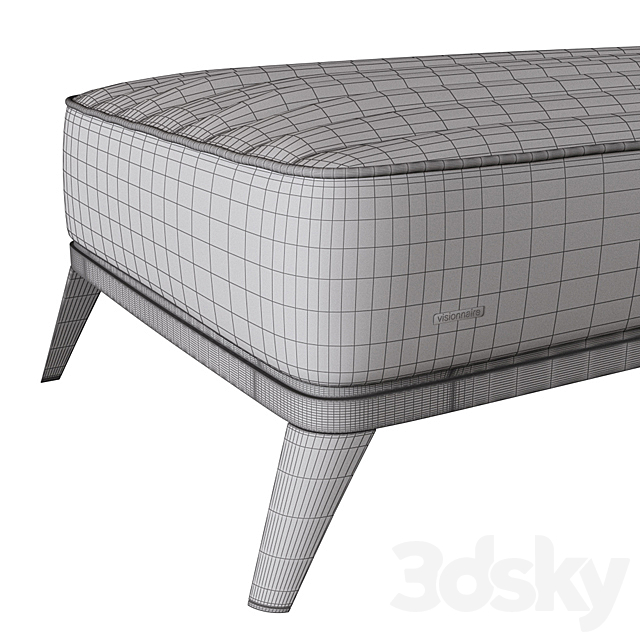 Blondie bench by Visionnaire 3ds Max - thumbnail 3