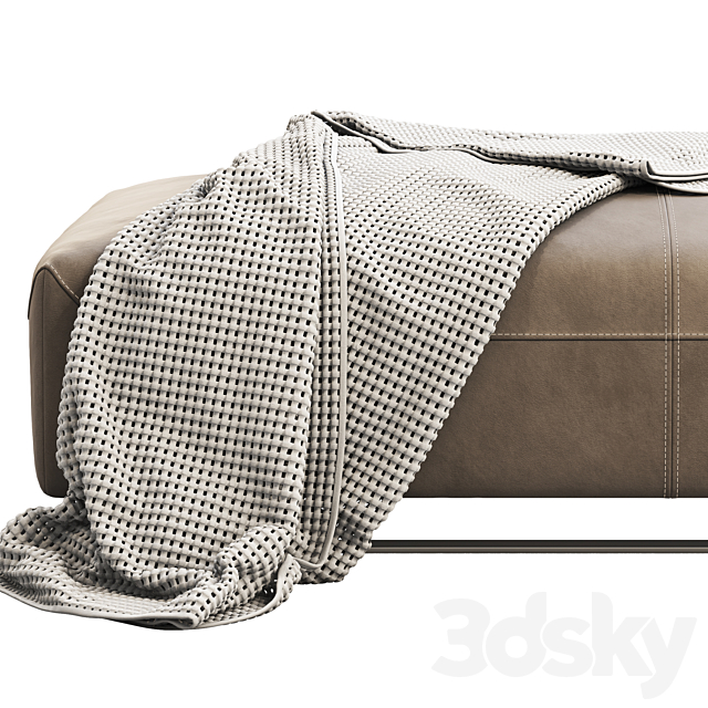 BoConcept Hampton footstool 3DS Max Model - thumbnail 3