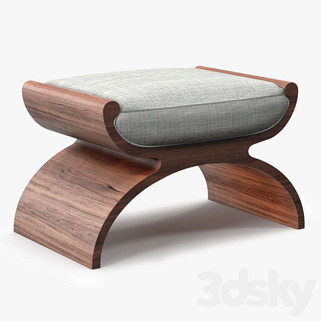 Bolier Modern Luxury Biedermeier Stool 3DSMax File - thumbnail 1