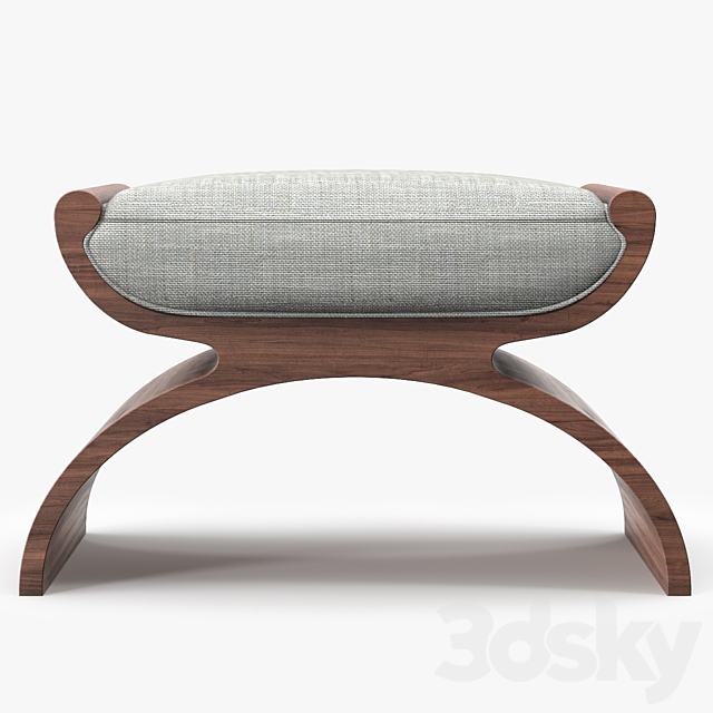 Bolier Modern Luxury Biedermeier Stool 3DSMax File - thumbnail 2