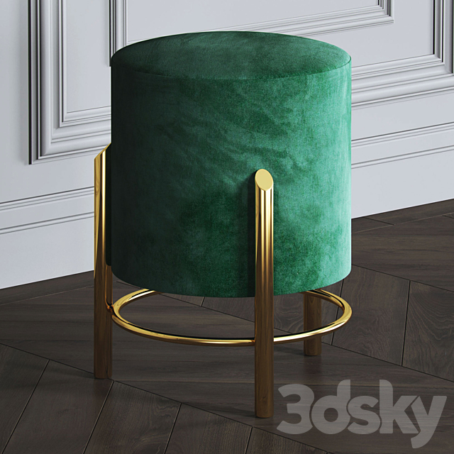 Boston Stool e’NIGMA-code 3DS Max Model - thumbnail 2