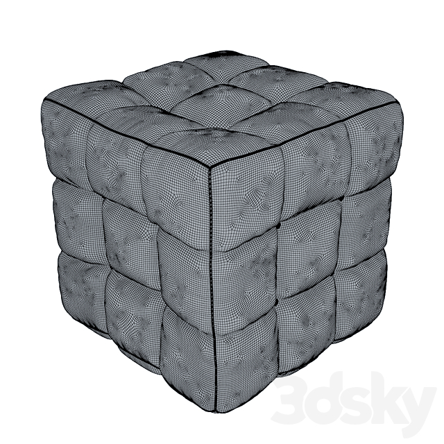 Box pouf 3DSMax File - thumbnail 2