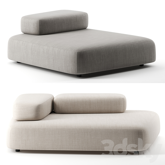 Bubble Rock sofa by Living Divani 3DSMax File - thumbnail 1