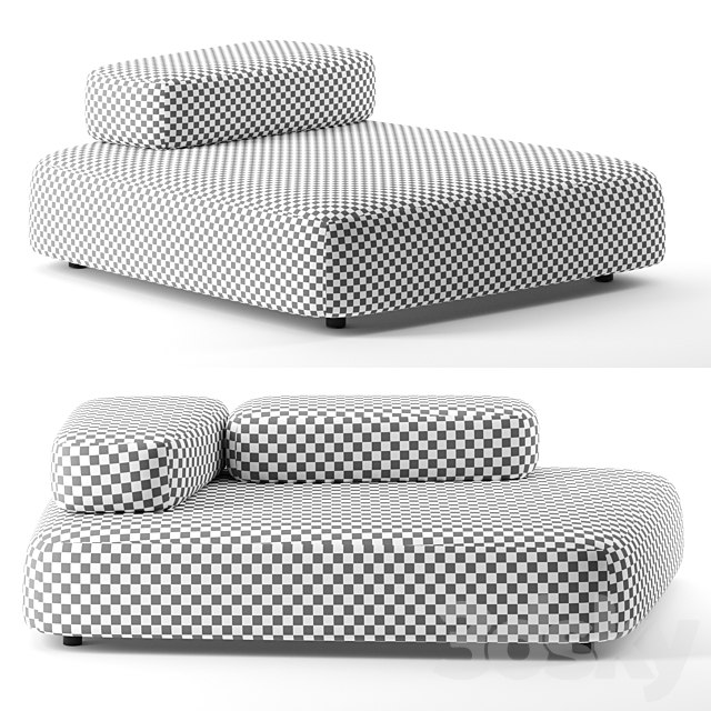 Bubble Rock sofa by Living Divani 3DSMax File - thumbnail 3