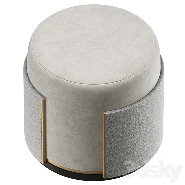 BURGOS Stool 3DS Max Model - thumbnail 2