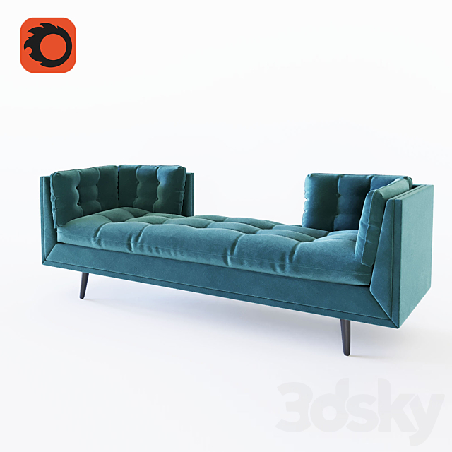 burlington Daybed 3DSMax File - thumbnail 1