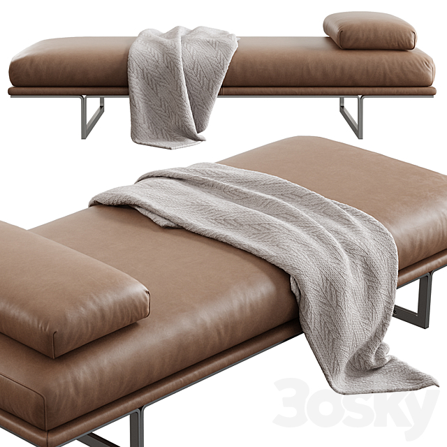 Busnelli _ Blumun Bench 3DS Max Model - thumbnail 3