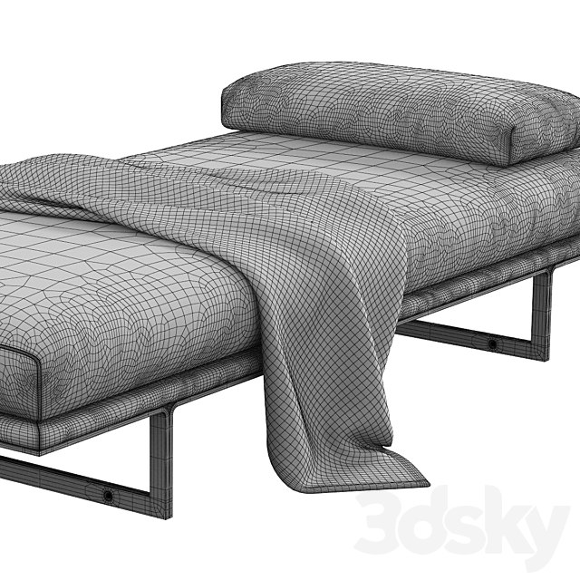 Busnelli _ Blumun Bench 3DS Max Model - thumbnail 5