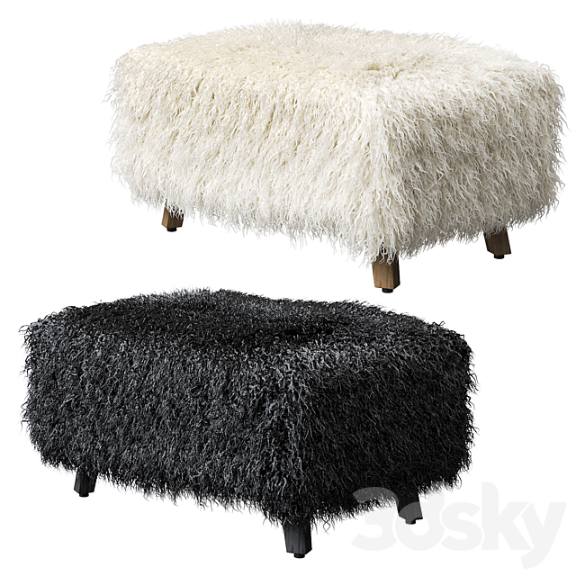 Cabana Footstool Yeti Timothy Oulton 3DSMax File - thumbnail 1