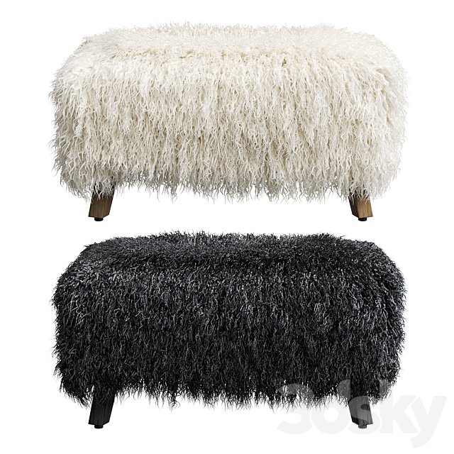 Cabana Footstool Yeti Timothy Oulton 3DSMax File - thumbnail 2