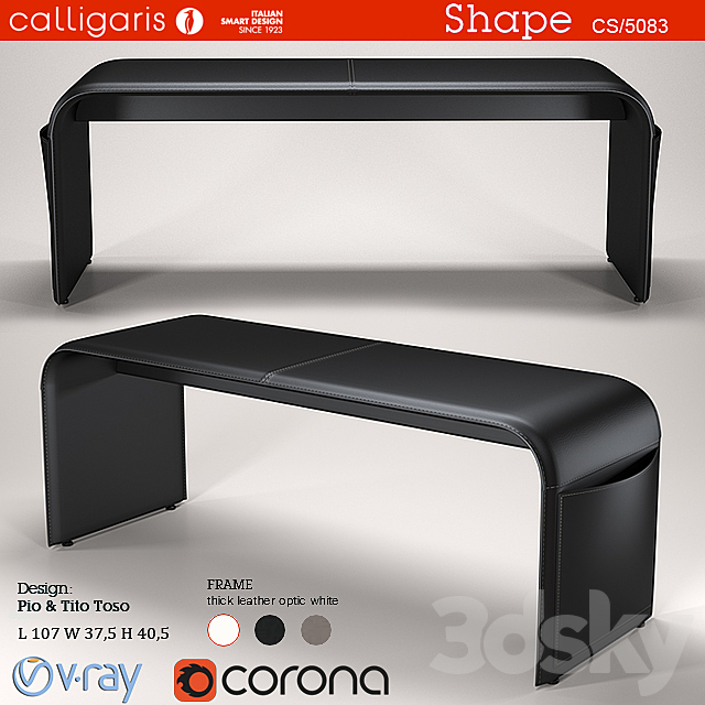 Calligaris SHAPE 3DS Max Model - thumbnail 1