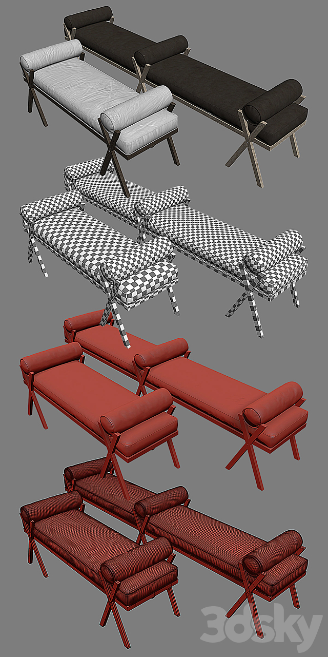 CAMP Bench – KEYSTONE DESIGNER 3DSMax File - thumbnail 3