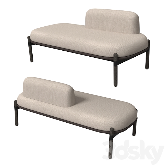 Casala Capsule Bench Lounge (Free) 3DSMax File - thumbnail 1