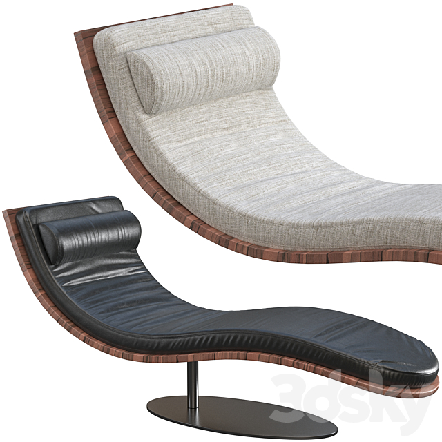 Chaise longue Oliver B. Balzo 3DSMax File - thumbnail 2