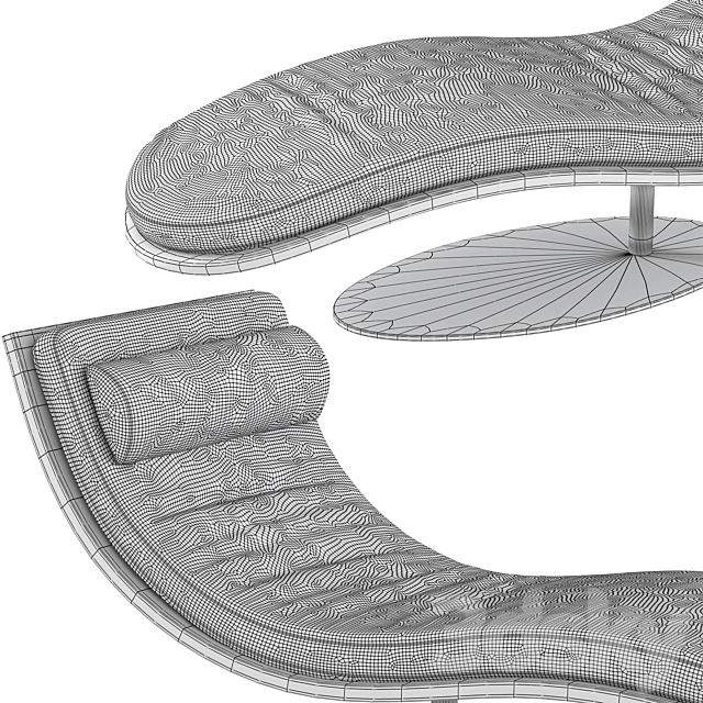 Chaise longue Oliver B. Balzo 3DSMax File - thumbnail 5