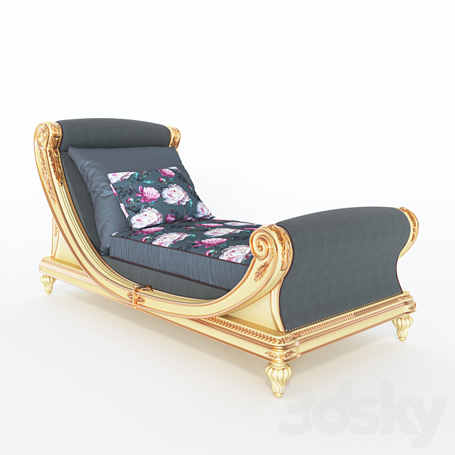 Chaise lounge 6630 RIVA MOBILI D’ARTE 3DSMax File - thumbnail 1