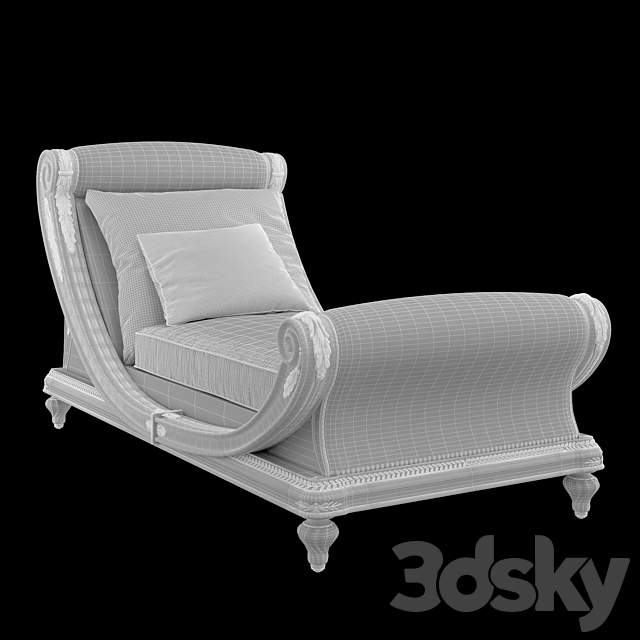 Chaise lounge 6630 RIVA MOBILI D’ARTE 3DSMax File - thumbnail 3