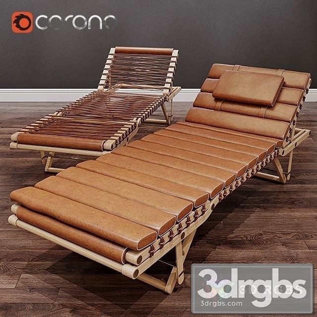 Chaise Lounge Hermes Lounge Chair Pippa Rdai 3dsmax Download - thumbnail 1