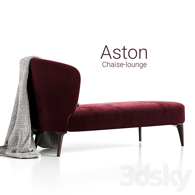 Chaise-lounge Minotti Aston 3ds Max - thumbnail 2