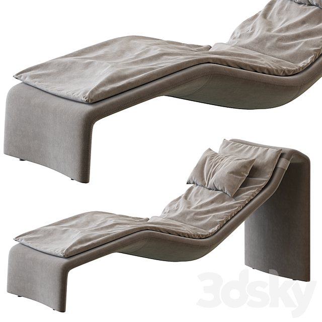 Chiron Bugatti Home chaise Lounger 3DSMax File - thumbnail 2