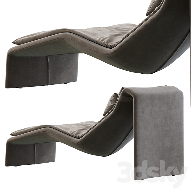 Chiron Bugatti Home chaise Lounger 3DSMax File - thumbnail 3